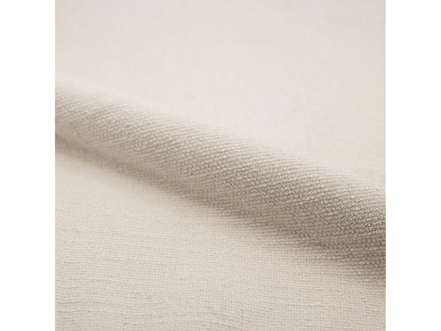 Canapé convertible 2 places en tissu texturé beige - Olympe