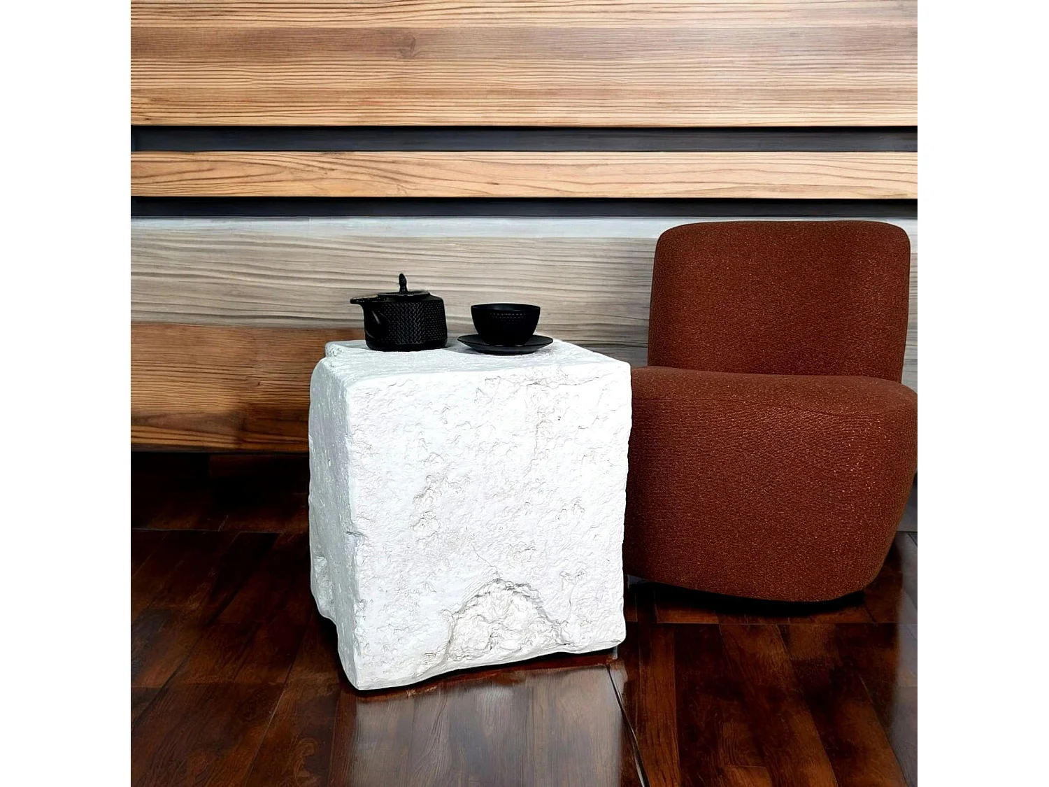 Sellette effet pierre 46 cm TRINITE