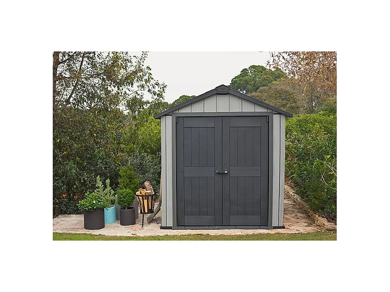 Casetta in resina BROSSIUM® OAKLAND 7511 - 8m² - Grigio