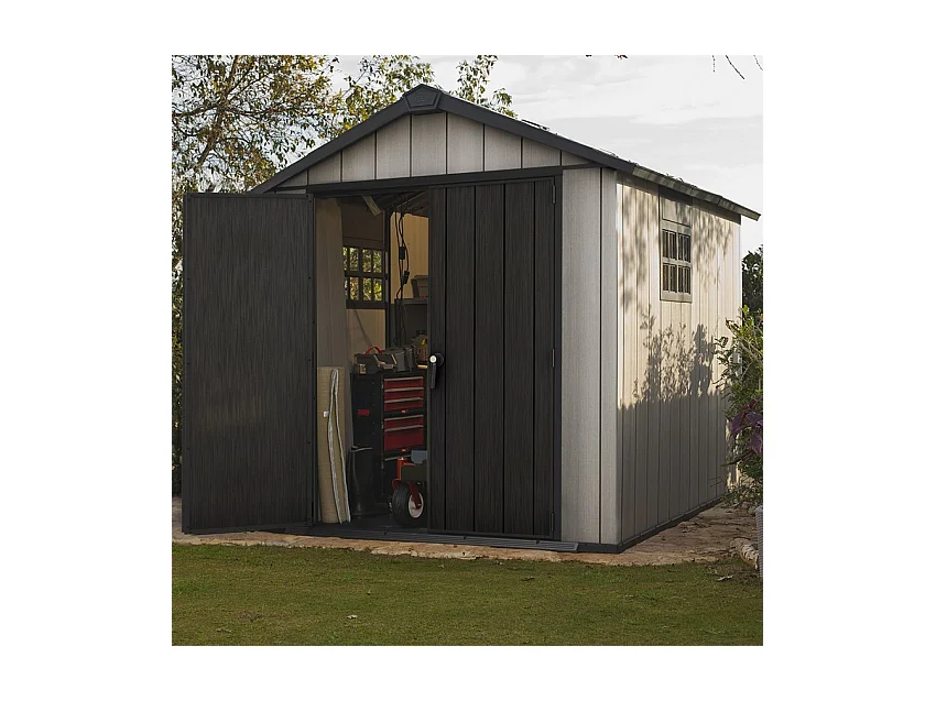 Casetta in resina BROSSIUM® OAKLAND 7511 - 8m² - Grigio