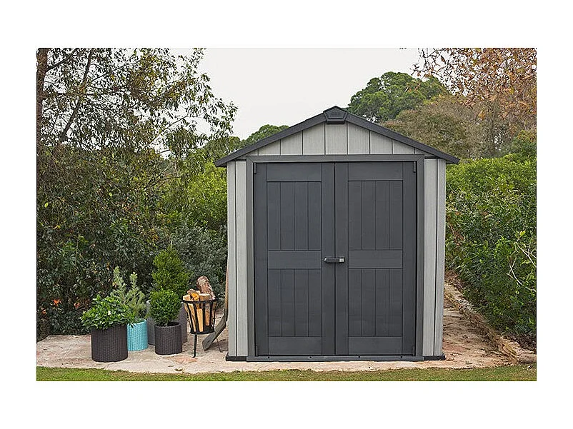 Casetta in resina BROSSIUM® OAKLAND 7511 - 8m² - Grigio