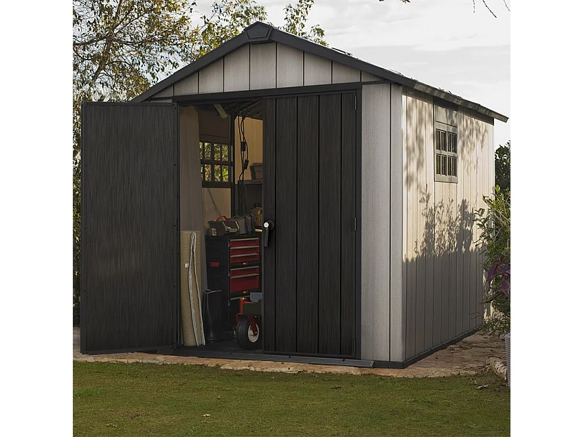 Casetta in resina BROSSIUM® OAKLAND 7511 - 8m² - Grigio