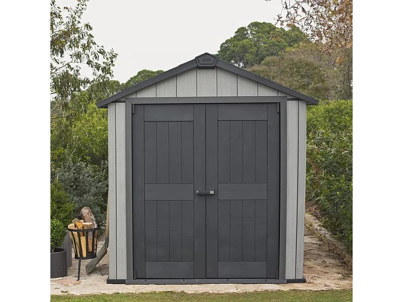 Casetta in resina BROSSIUM® OAKLAND 7511 - 8m² - Grigio