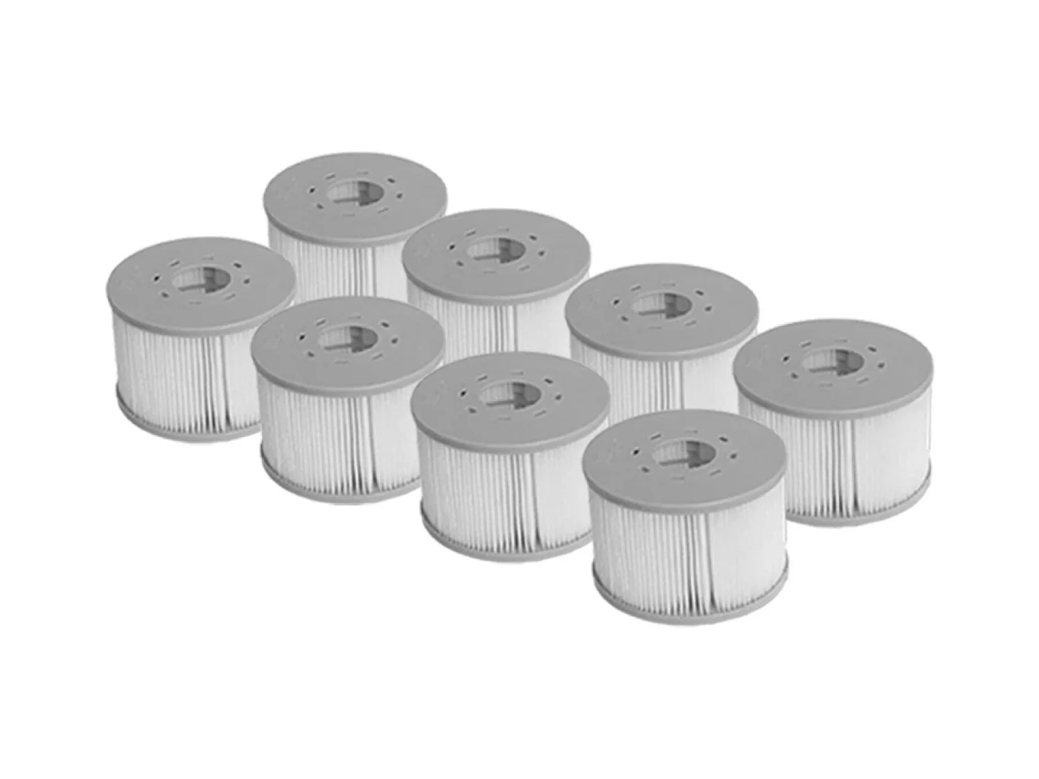 Spa rigide MSPA 6 places 4 coussins hydromassages. 8 filtres et bâche incluse 160 cm x 65 cm