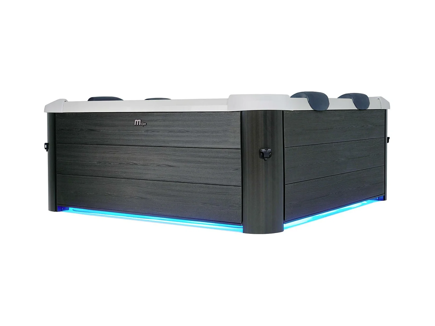 Spa rigide MSPA 6 places 4 coussins hydromassages. 8 filtres et bâche incluse 160 cm x 65 cm