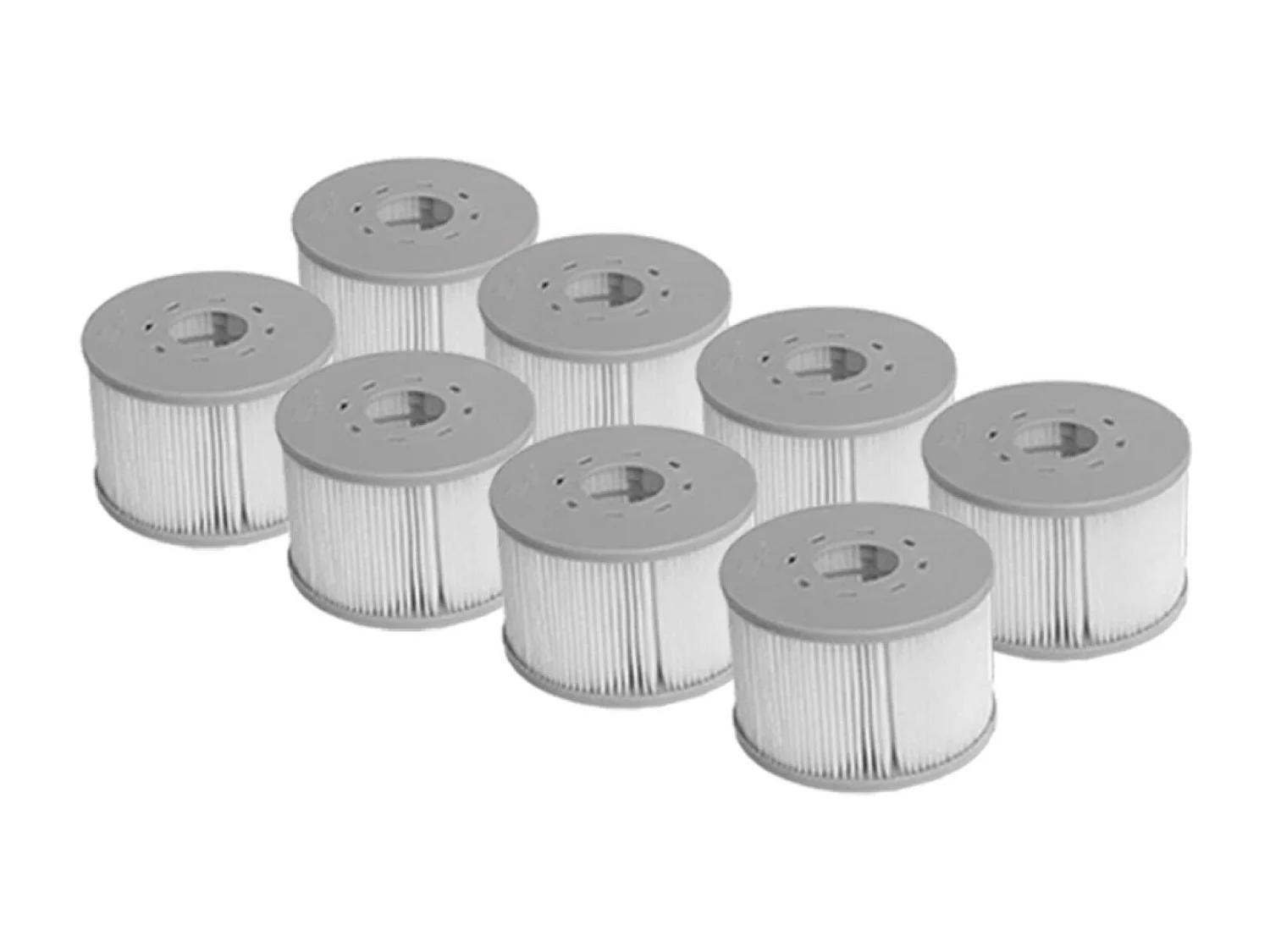 Spa rigide MSPA 6 places 4 coussins hydromassages. 8 filtres et bâche incluse 160 cm x 65 cm