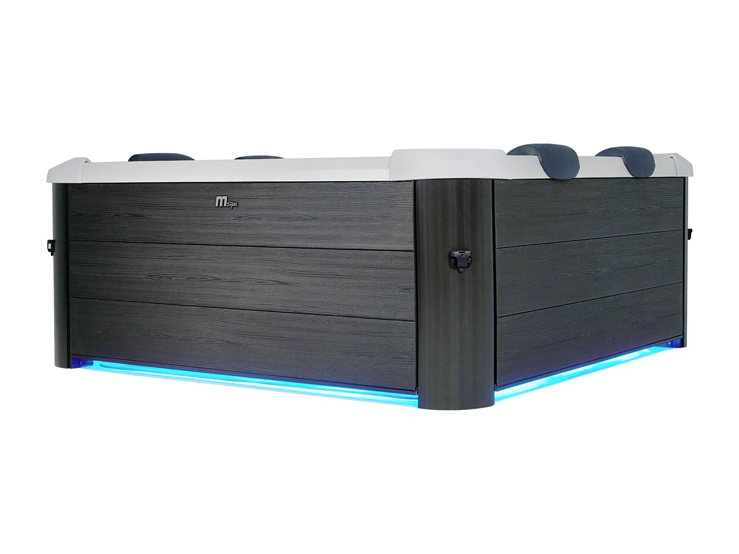 Spa rigide MSPA 6 places 4 coussins hydromassages. 8 filtres + bâche incluse 180 cm x 65 cm