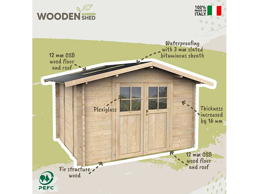 Abri de jardin en bois pour les outils de jardinage JardinBox