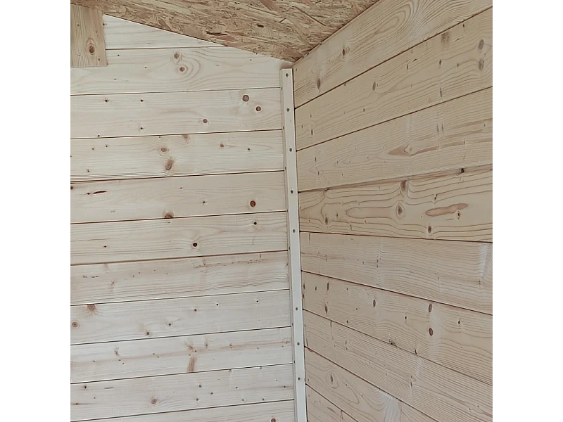 Gartenhaus aus Holz mit Werkzeugbox und Fenster Tür Hobby 198x98