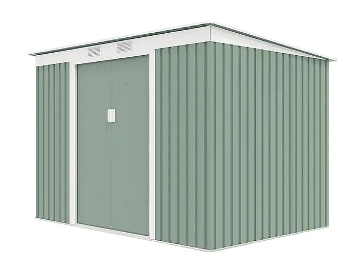 Casetta da giardino in lamiera zincata verde SteelGreenBox