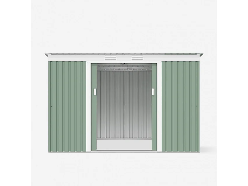 Casetta da giardino in lamiera zincata verde SteelGreenBox