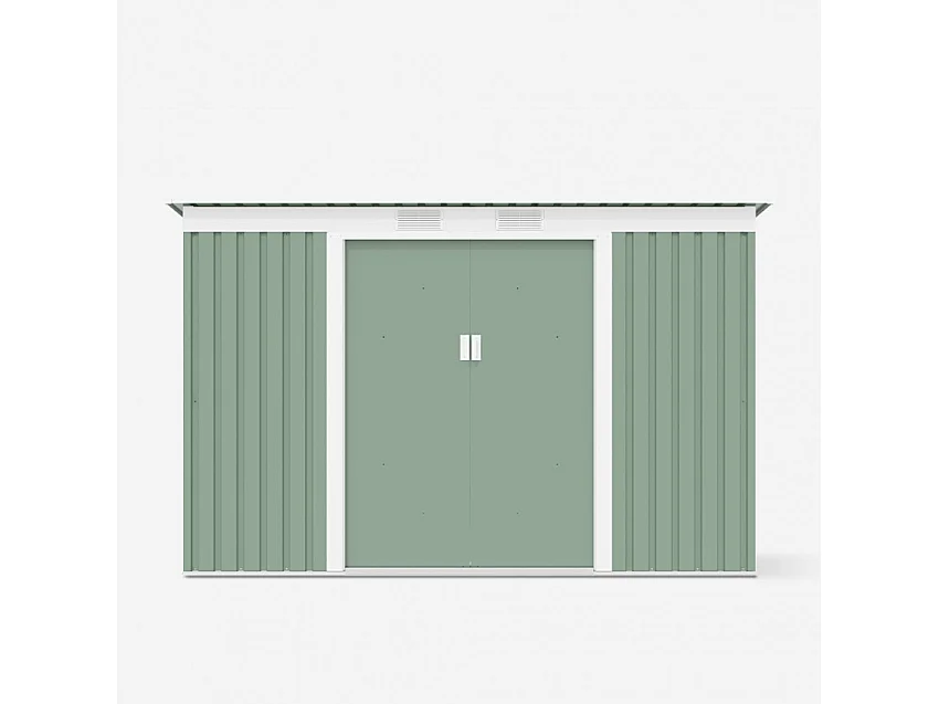 Casetta da giardino in lamiera zincata verde SteelGreenBox