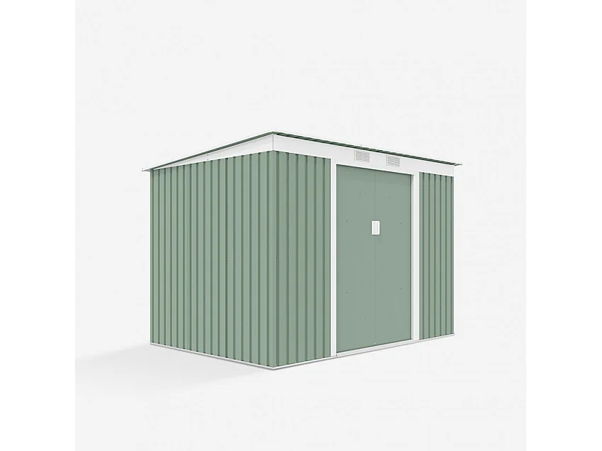 Casetta da giardino in lamiera zincata verde SteelGreenBox