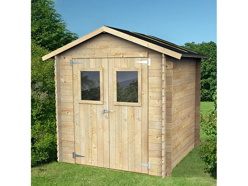 Abri de jardin en bois pour outils cabanon extérieur 198x198 ToolHouse
