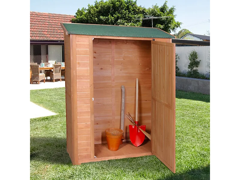 Casa armario para exteriores de madera para herramientas de jardín Smew