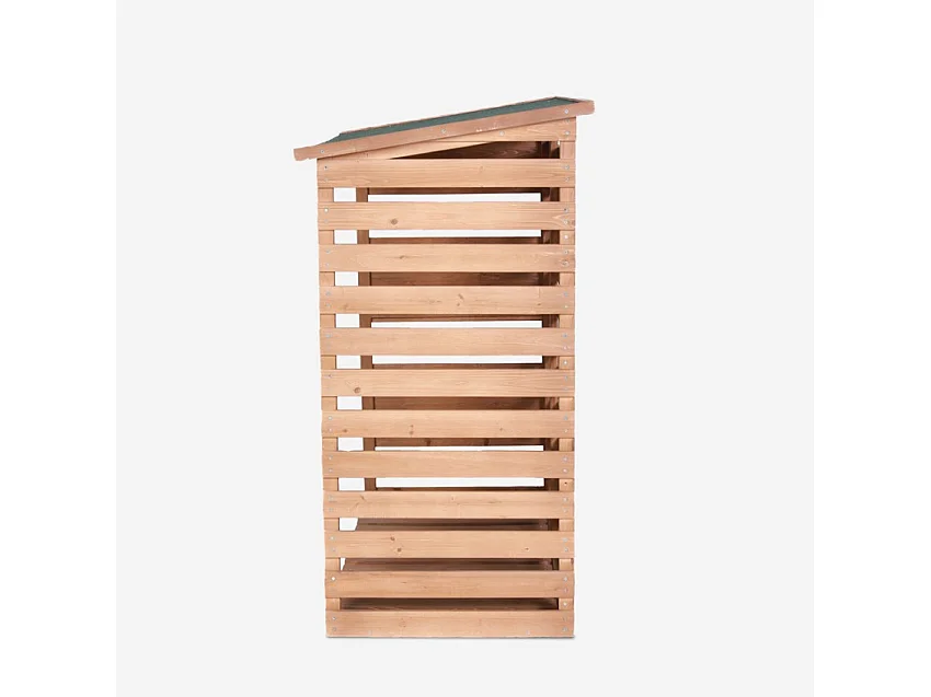 Abri de jardin pour bois de chauffage extérieur 116x65x123cm BoisBox