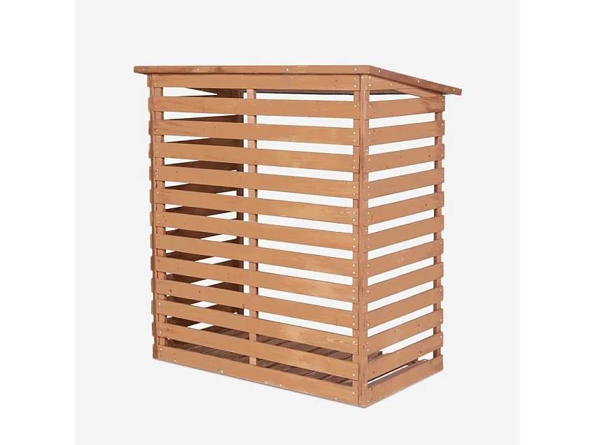 Abri de jardin pour bois de chauffage extérieur 116x65x123cm BoisBox