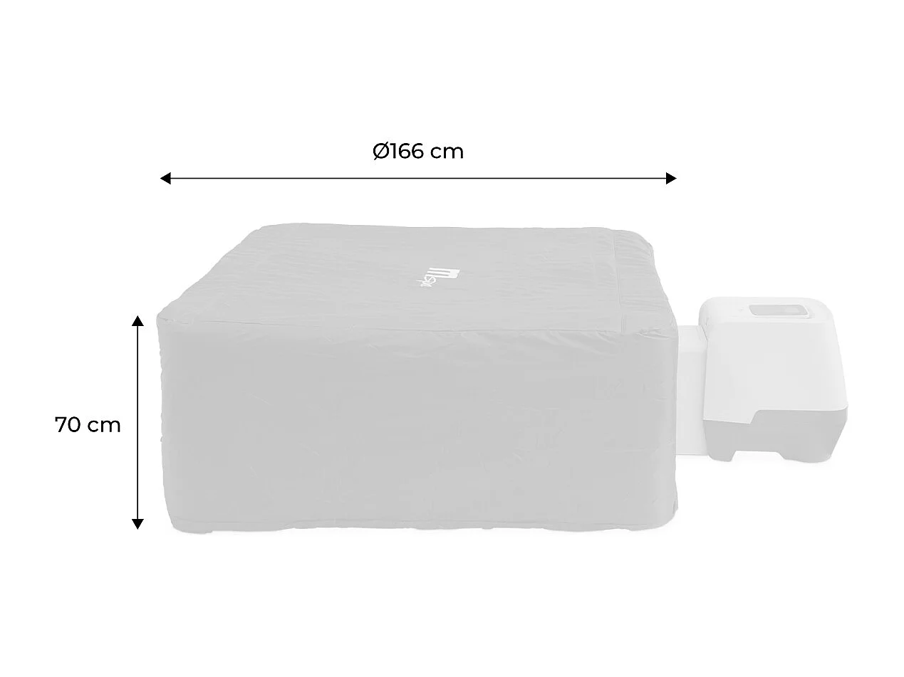 Housse de protection thermique pour SPA OSLO 6 places Ø 166 x 70cm