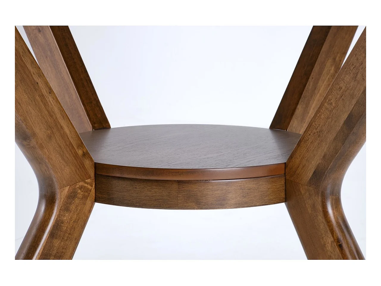 Tavolo da pranzo Rupert (120x77)/MDF+Legno/Rotondo/Marrone