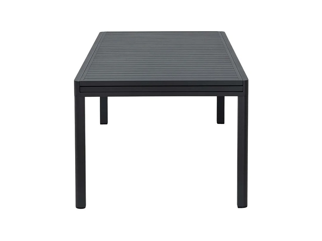 Table de jardin en aluminium rectangulaire gris Kaïa