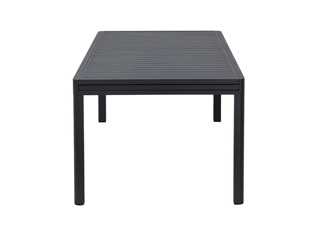 Table de jardin en aluminium rectangulaire gris Kaïa