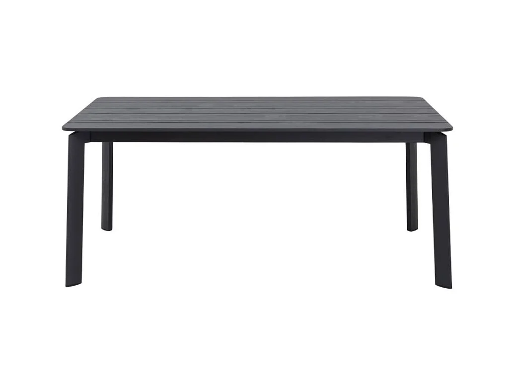 Table de jardin en aluminium gris Kaïa