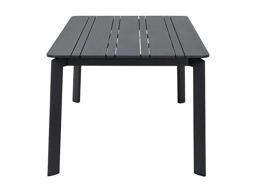 Table de jardin en aluminium gris Kaïa