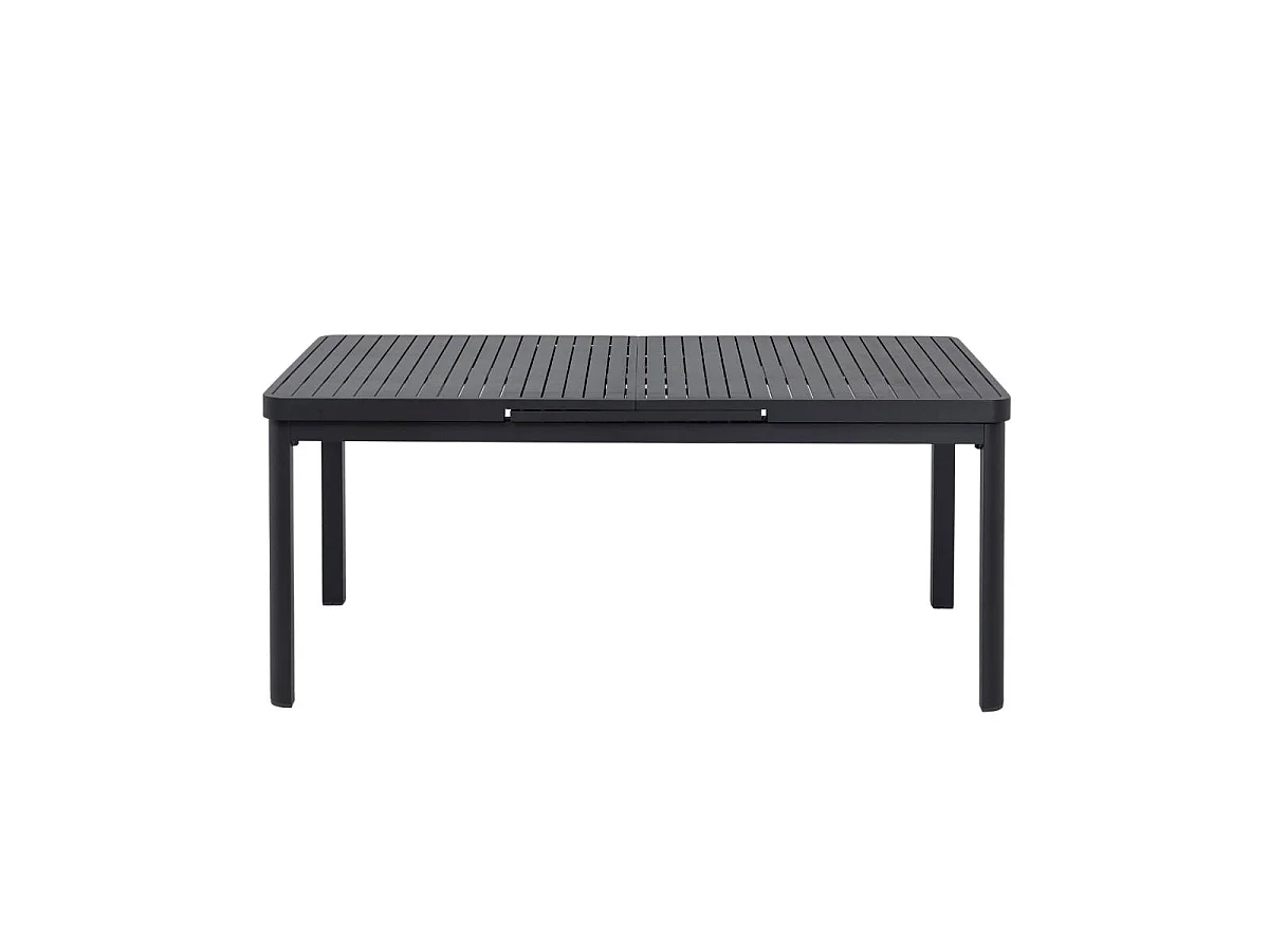 Table de jardin en aluminium gris foncé Kaïa