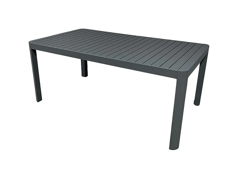 Table de jardin grise en aluminium Kaïa