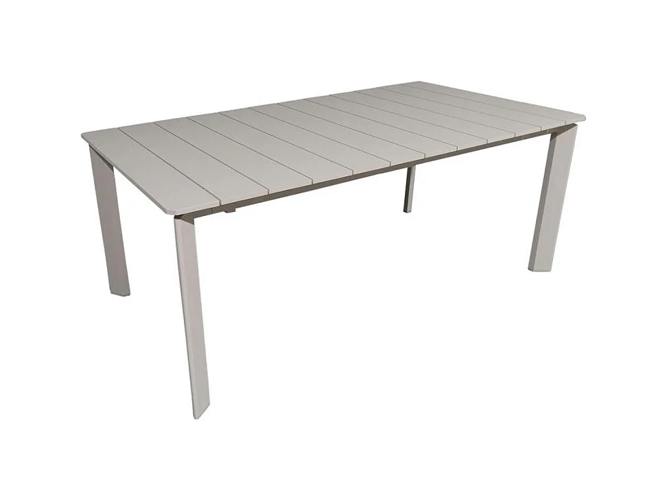 Table de jardin en aluminium taupe Kaïa