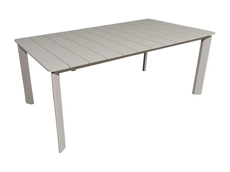 Table de jardin en aluminium taupe Kaïa