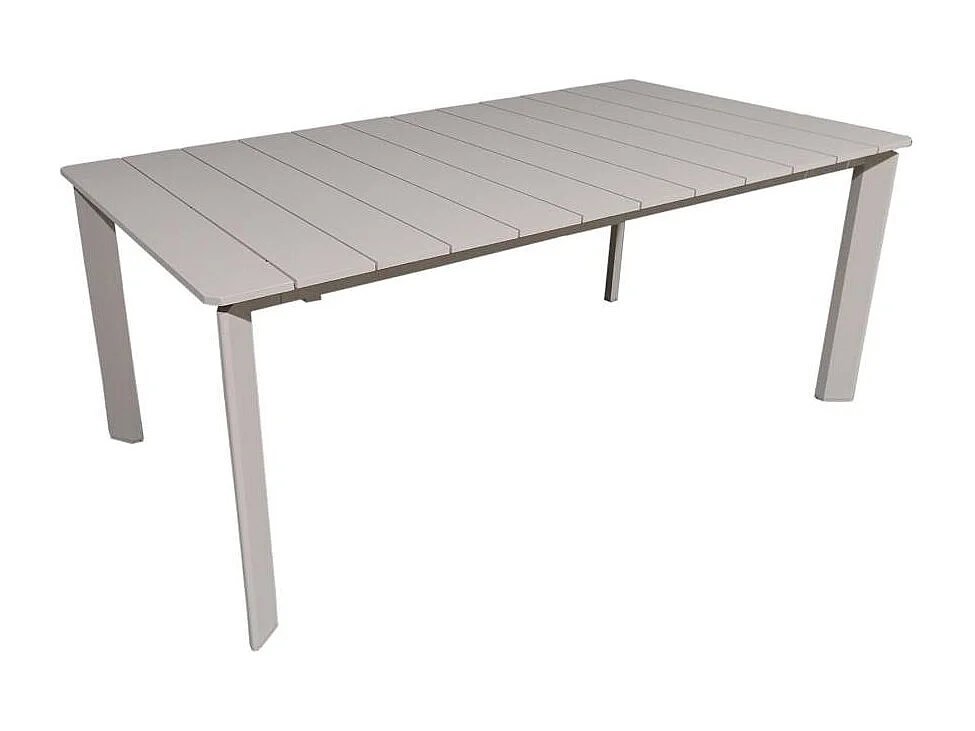 Table de jardin en aluminium taupe Kaïa