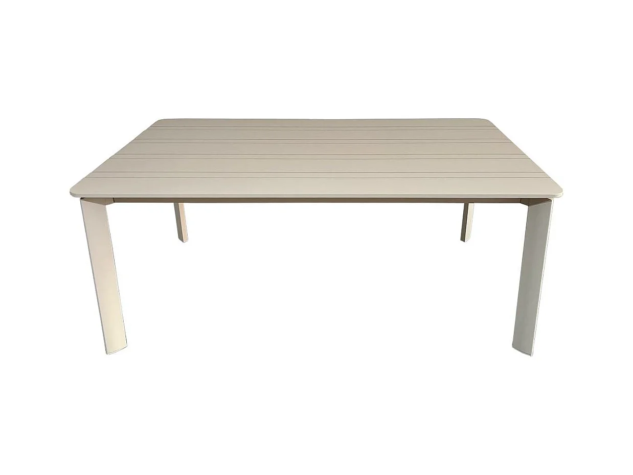 Table de jardin en aluminium taupe 8 places Kaïa