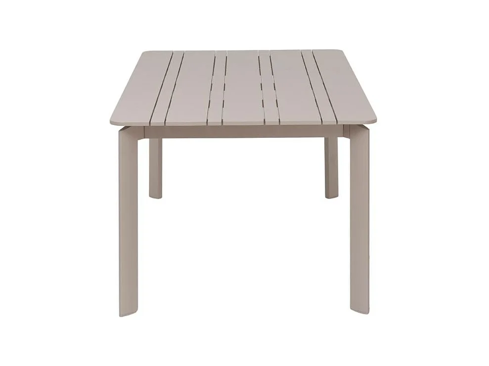 Table de jardin en aluminium taupe 8 places Kaïa