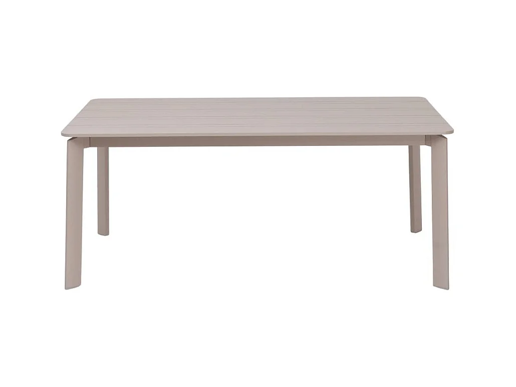 Table de jardin en aluminium taupe 8 places Kaïa