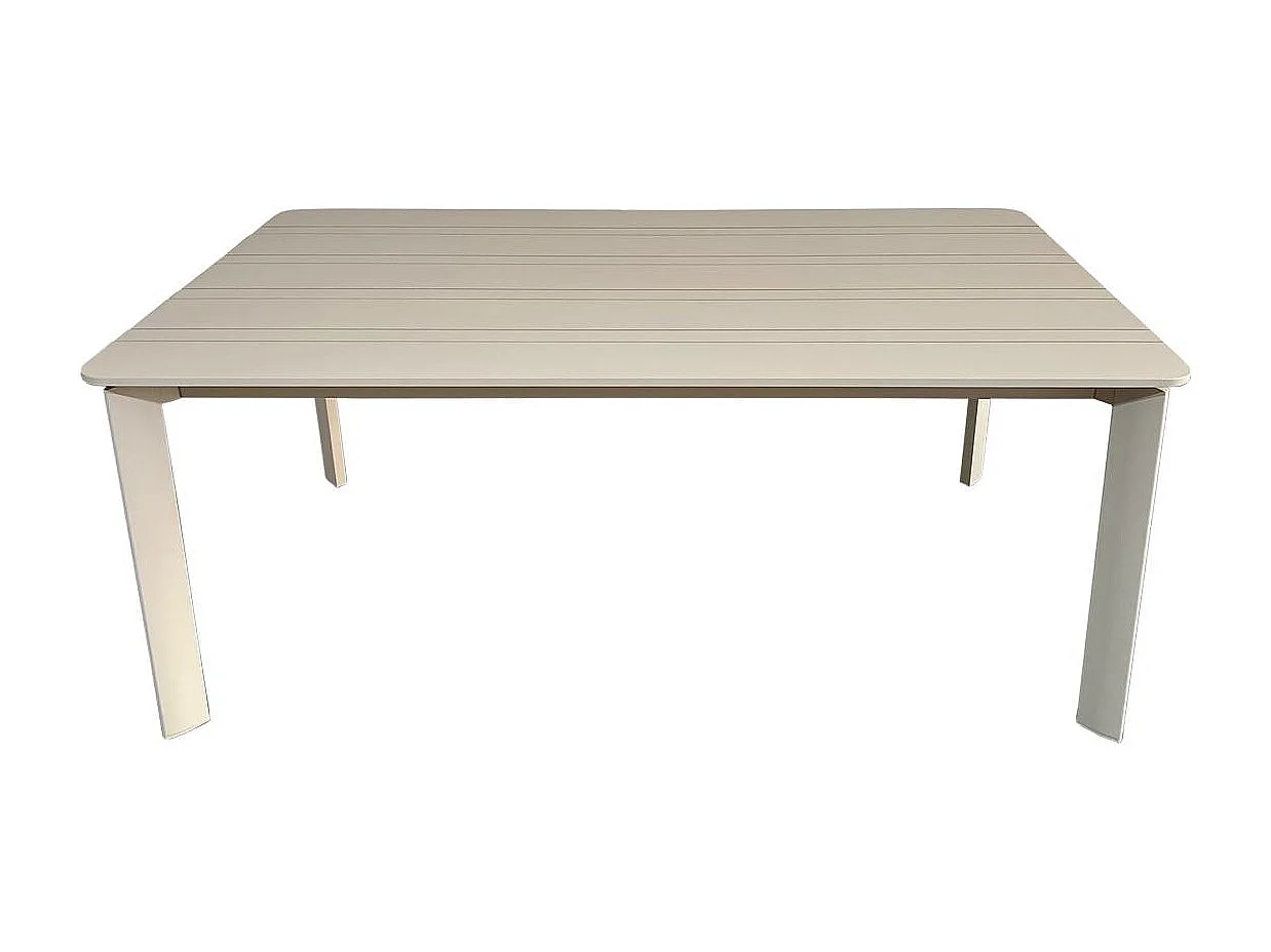 Table de jardin en aluminium taupe 8 places Kaïa