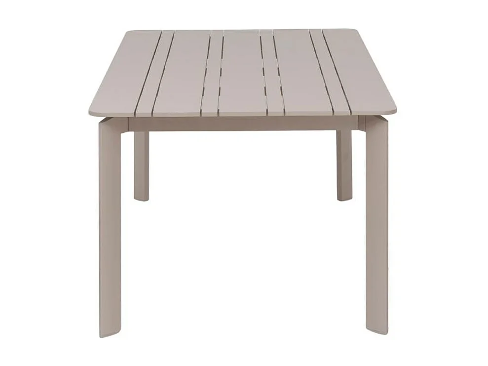 Table de jardin en aluminium taupe 8 places Kaïa