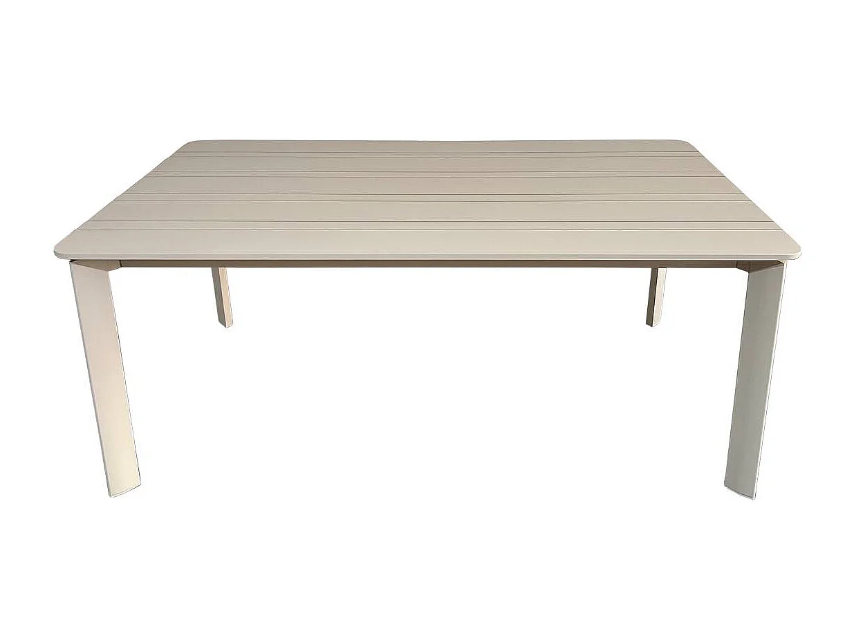 Table de jardin en aluminium taupe 8 places Kaïa