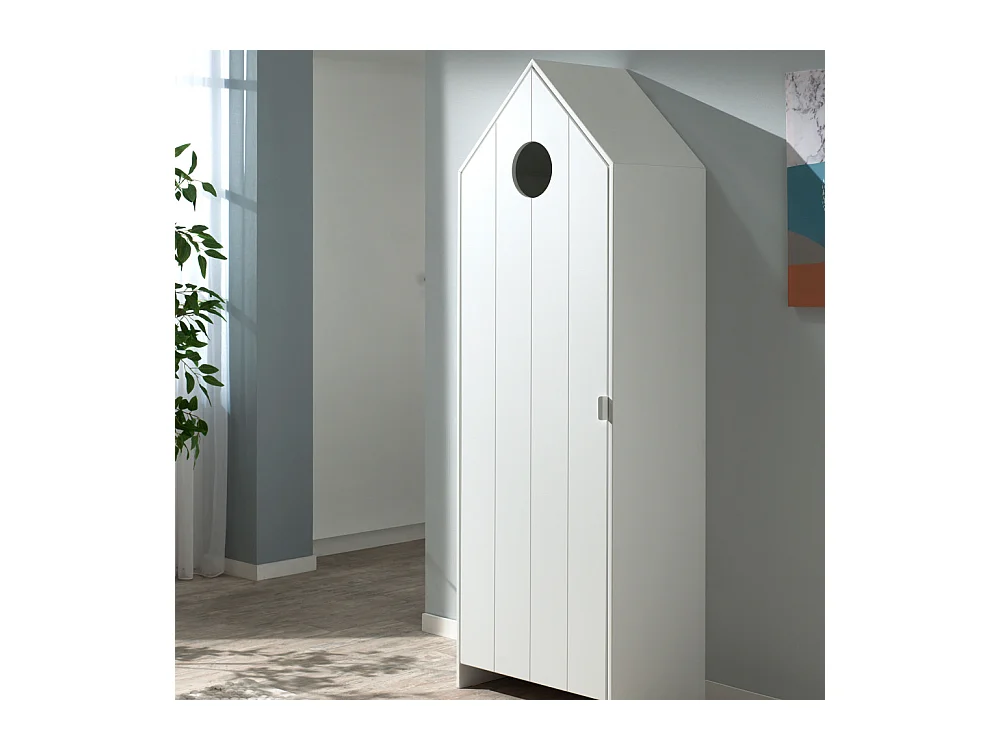 Agami 2 - Armoire enfant en bois - Blanc