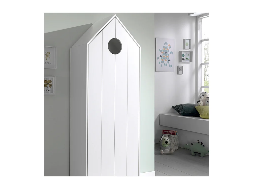Agami 2 - Armoire enfant en bois - Blanc