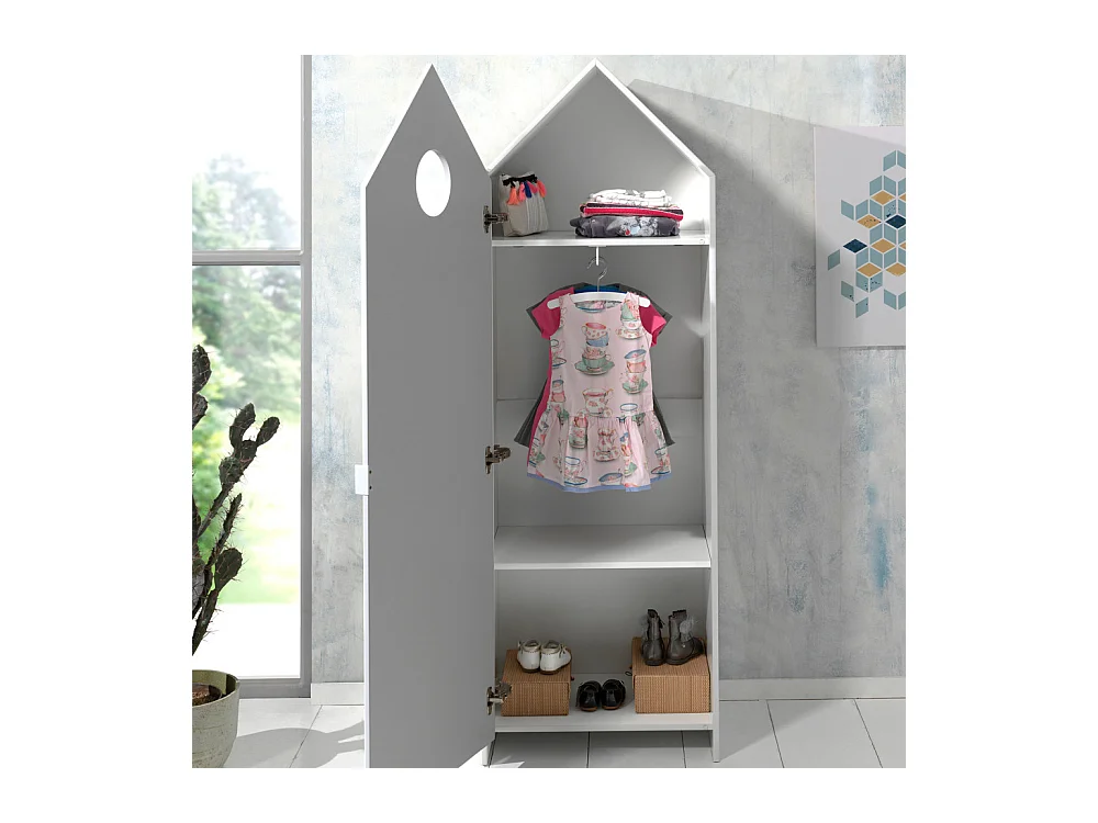 Agami 2 - Armoire enfant en bois - Blanc