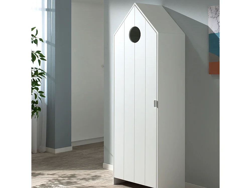 Agami 2 - Armoire enfant en bois - Blanc