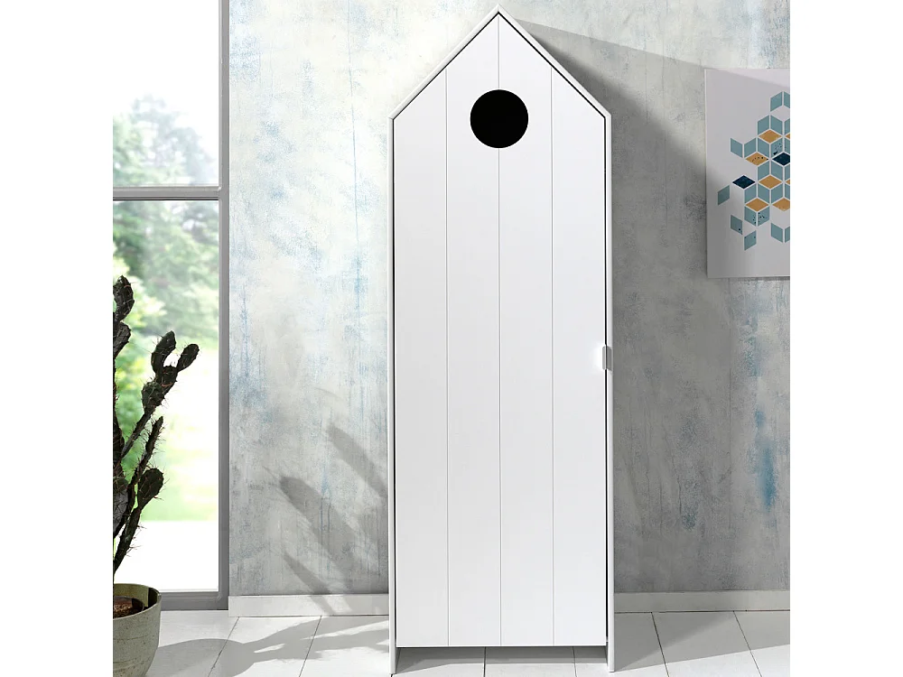 Agami 2 - Armoire enfant en bois - Blanc