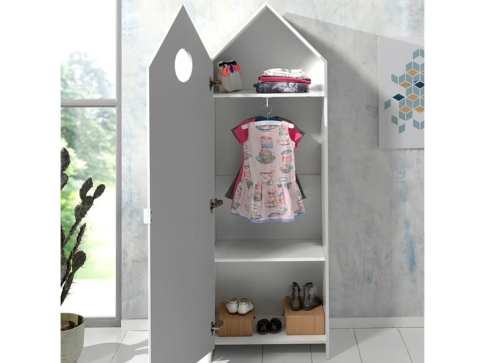 Agami 2 - Armoire enfant en bois - Blanc