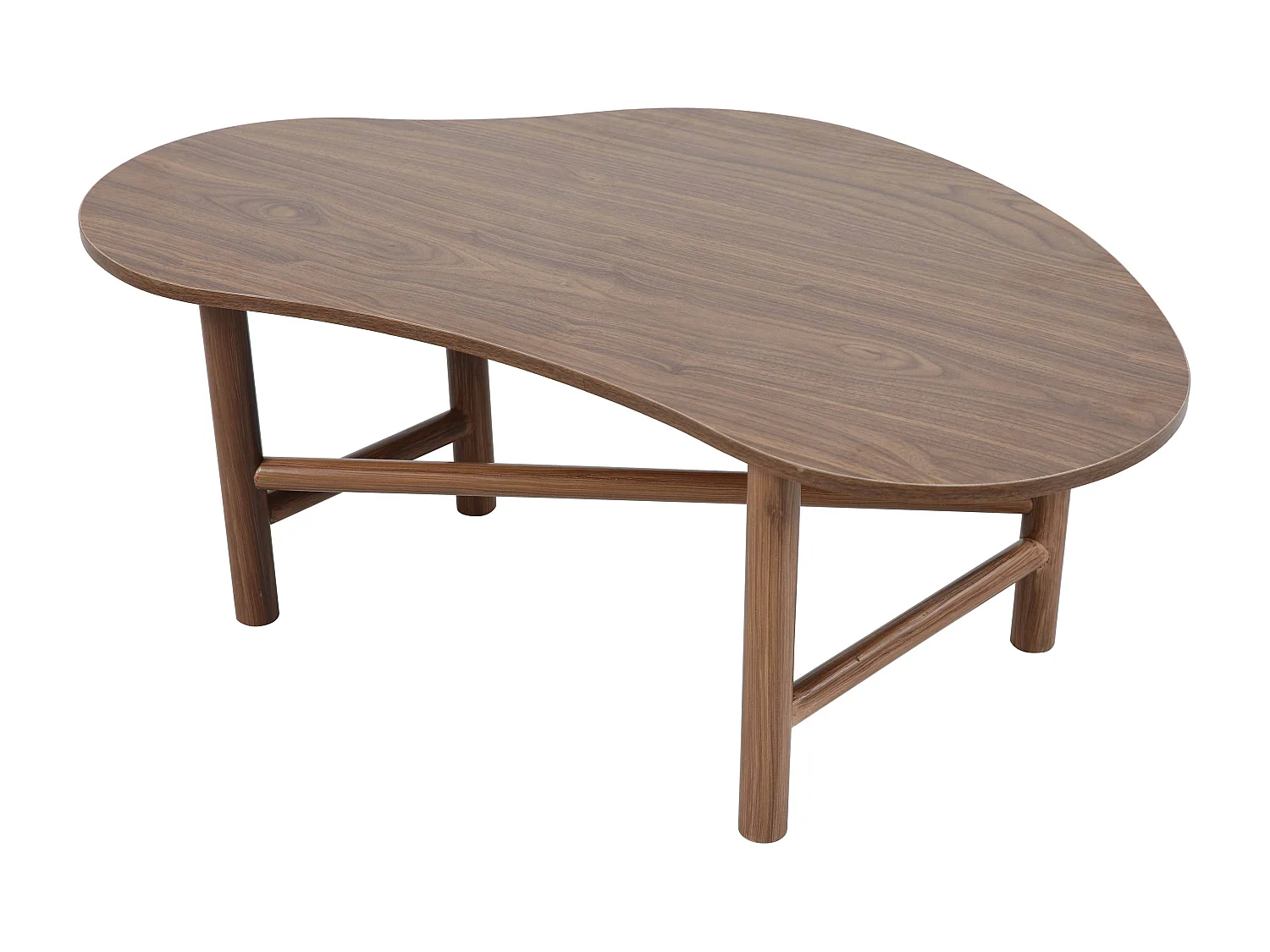 Table basse décor mélaminé marron