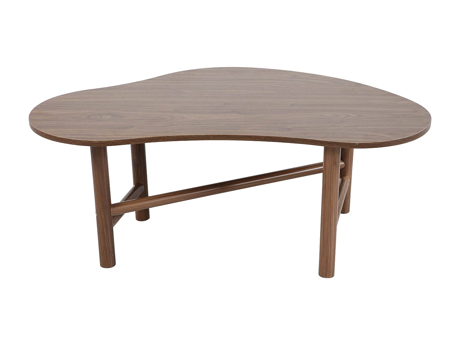 Table basse décor mélaminé marron