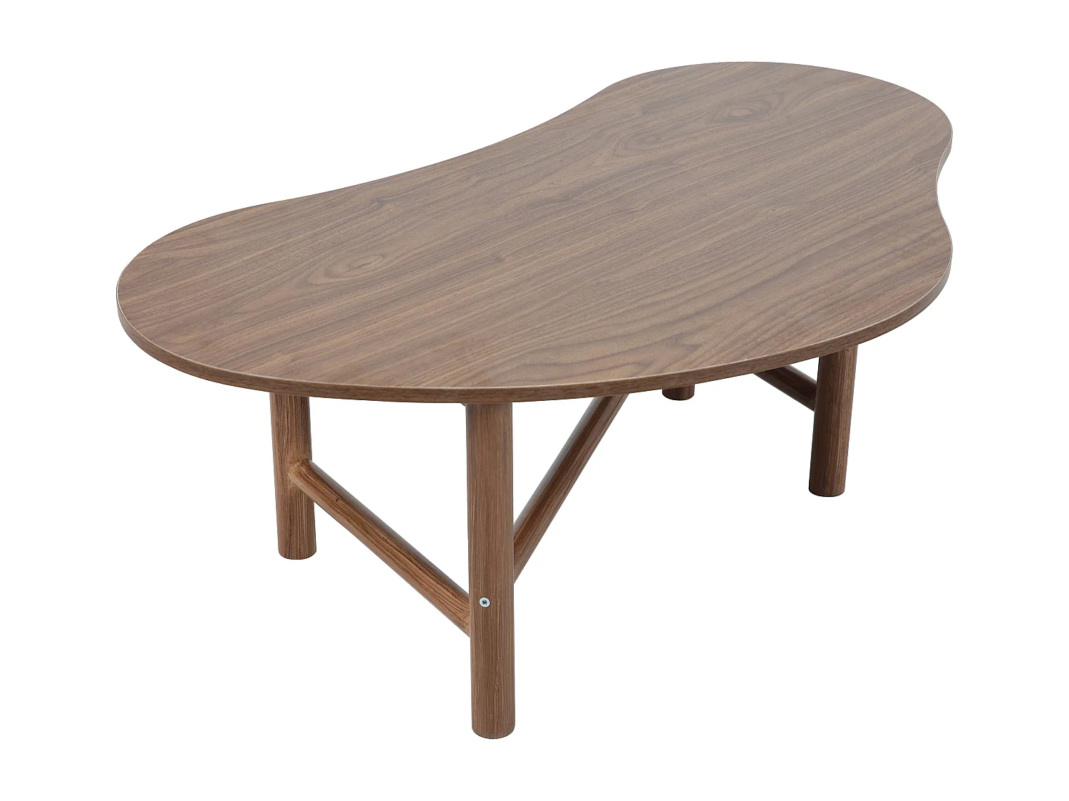 Table basse décor mélaminé marron