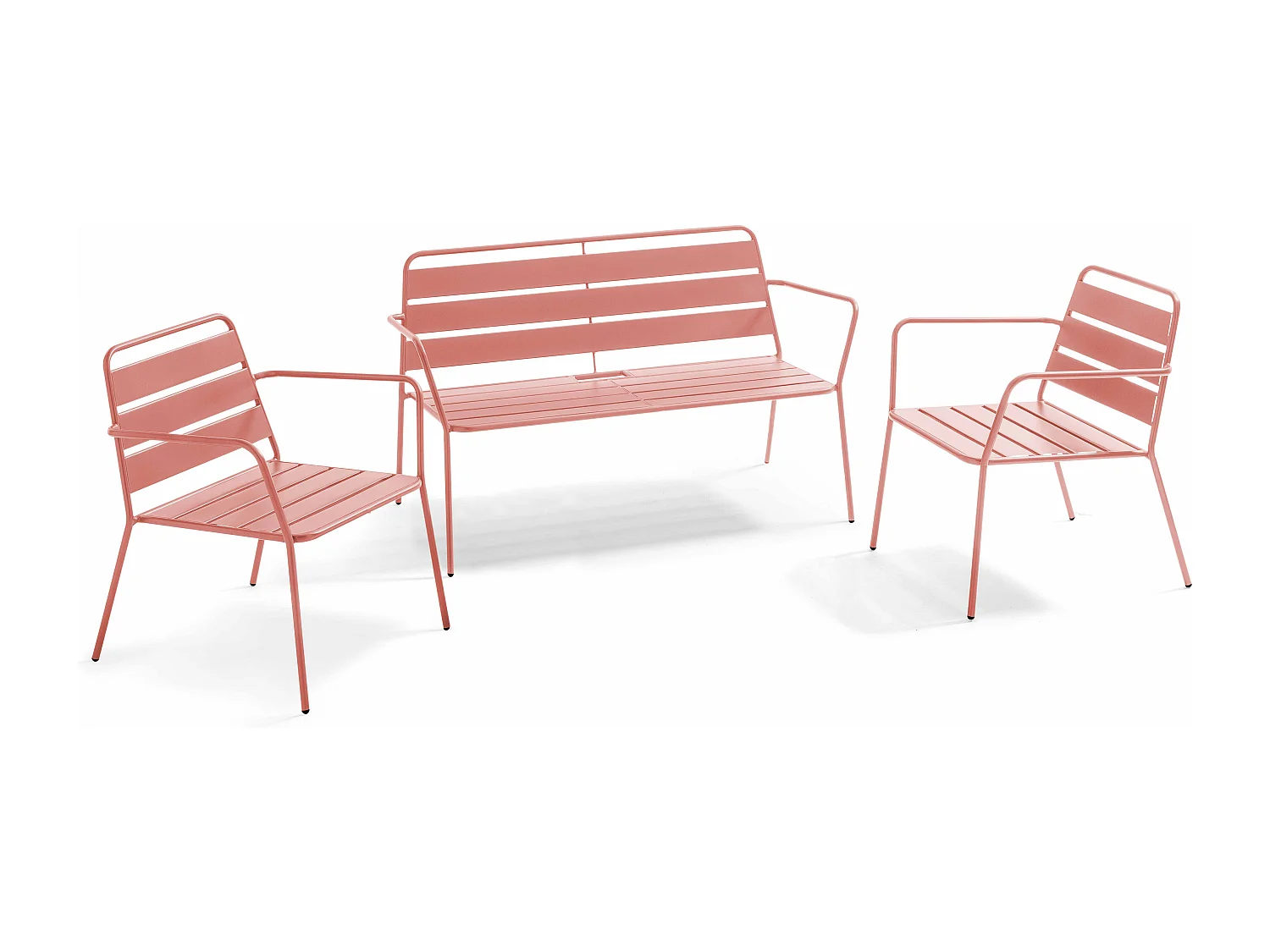 4 zits tuinmeubelset klei