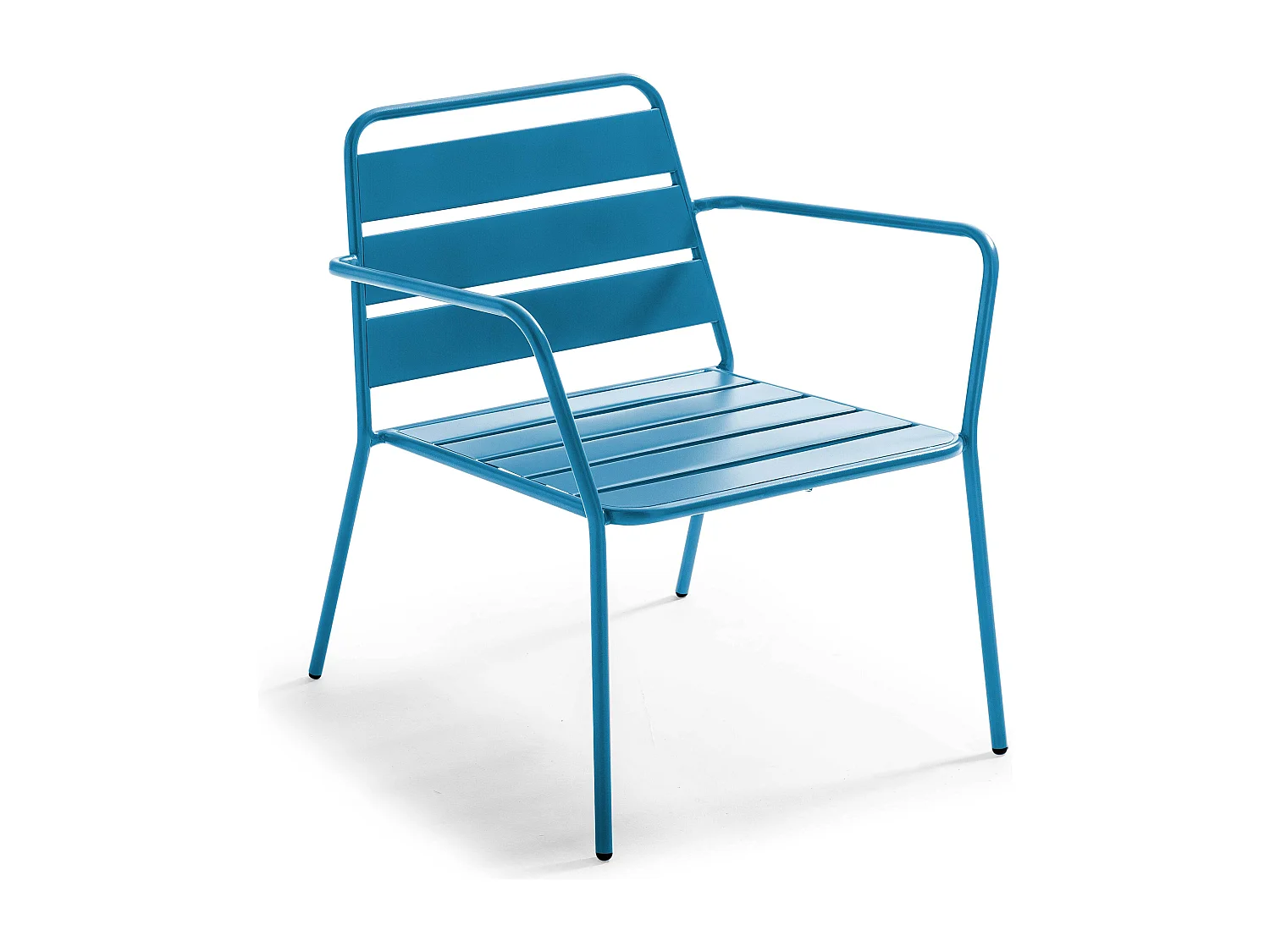 Pacific blauw metalen 4 zits tuinmeubelset