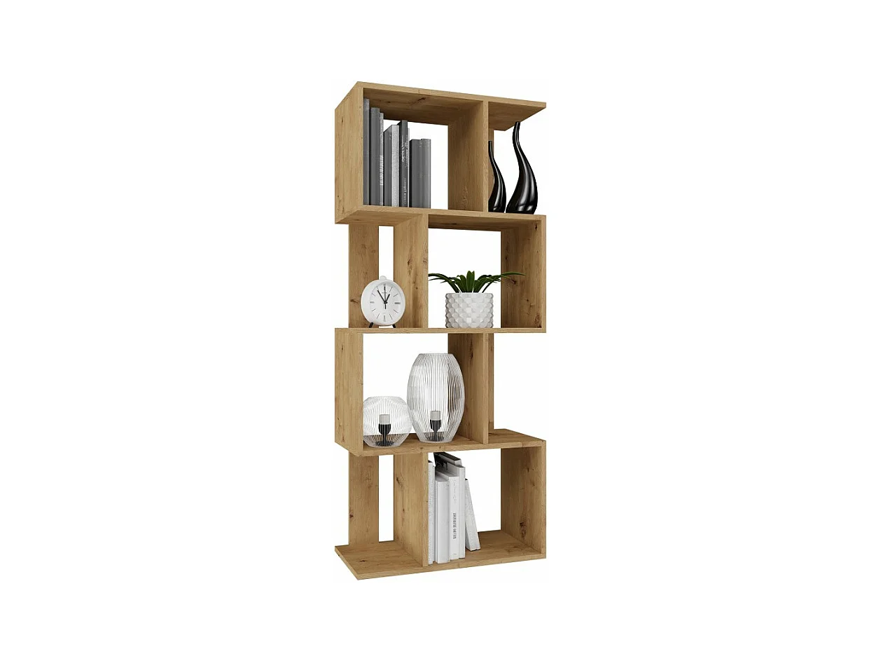 Regał Fiesta 4P | Artisan | 60x30x140 cm | Regał otwarty modułowy